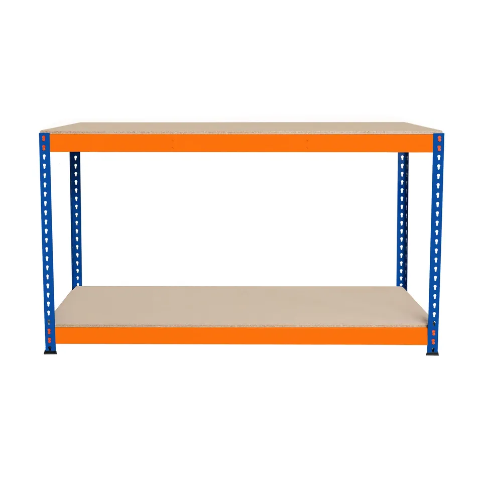 Q-Rax S-Rax Banco da Lavoro 2 Ripiani 150x45x90 cm 300 kg