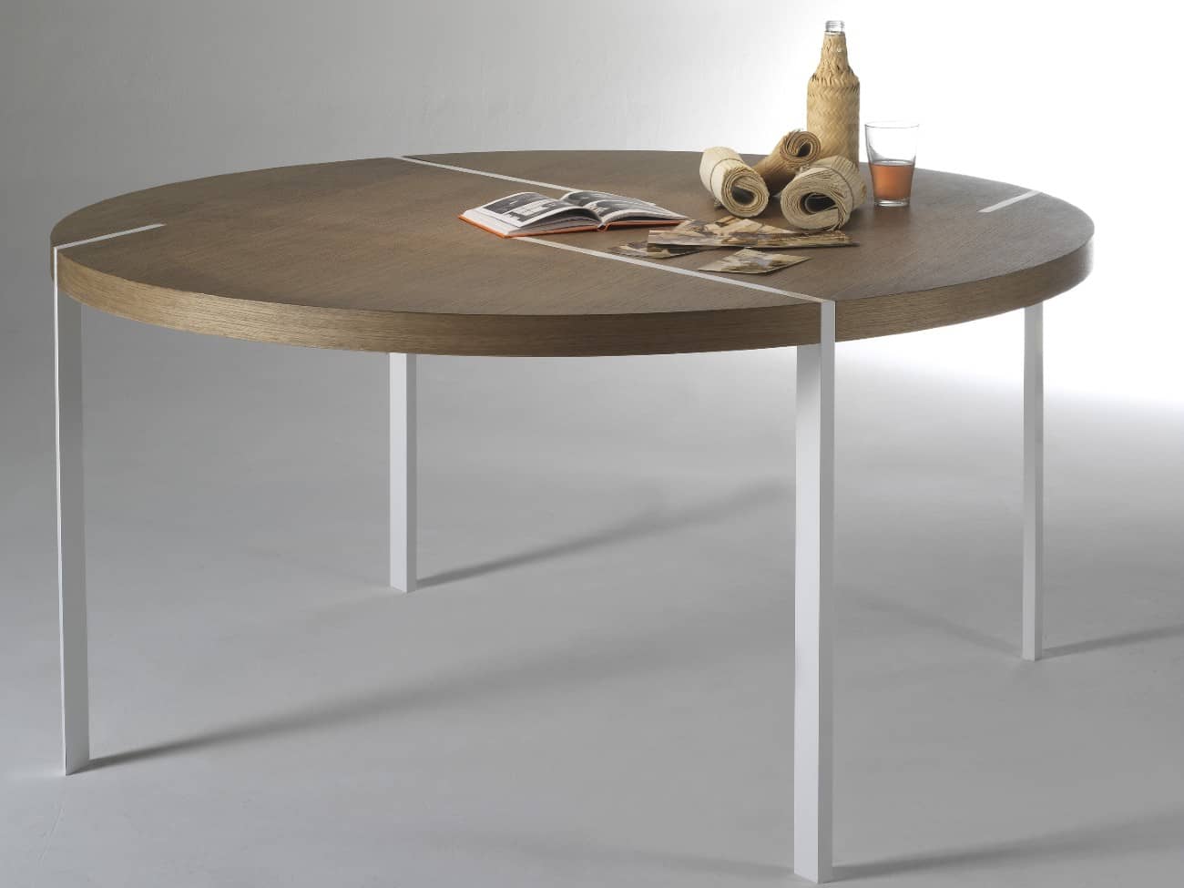 Officinanove Traces set 4 gambe tavolo in acciaio