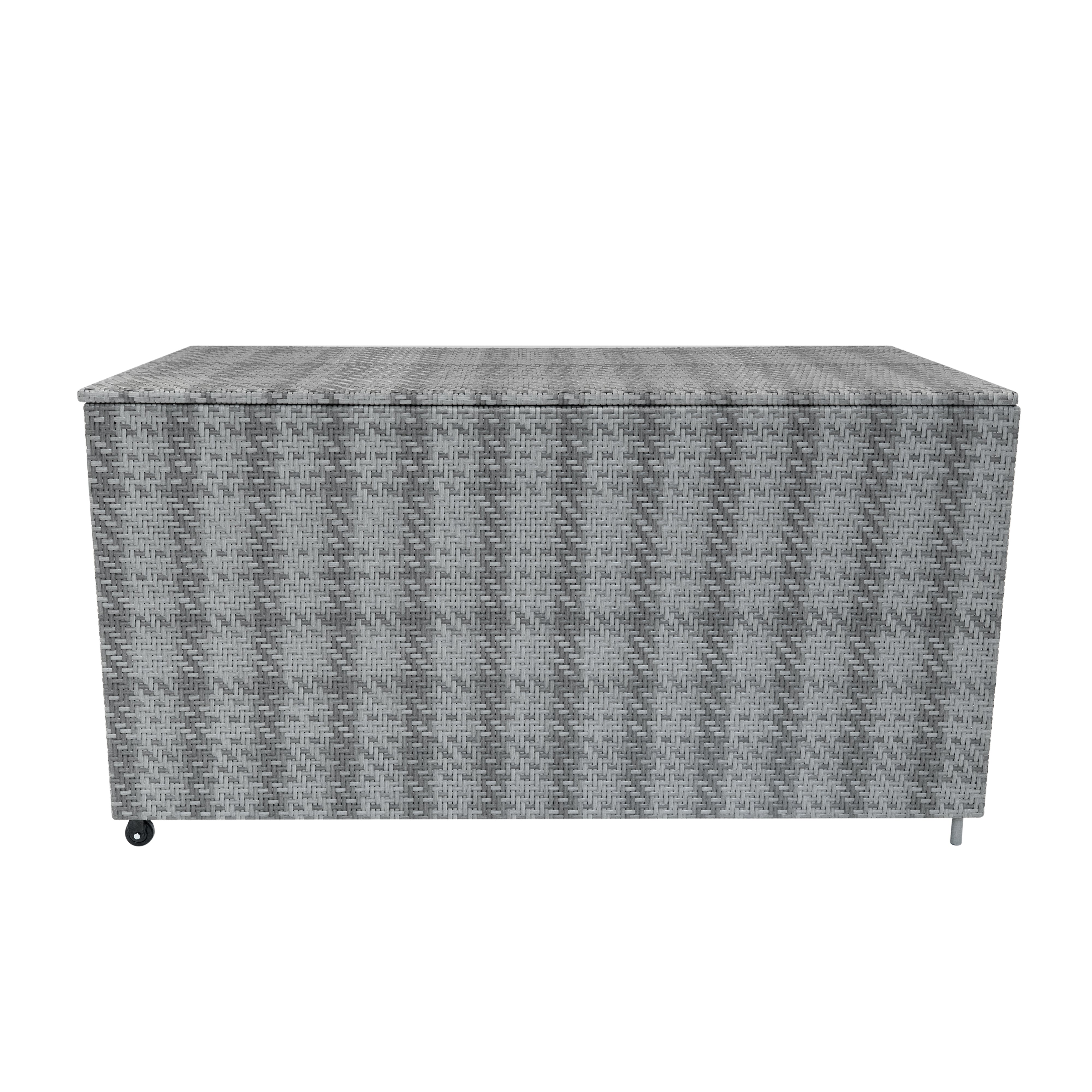 Q-Rax 700L baule rattan grigio cuscini esterno