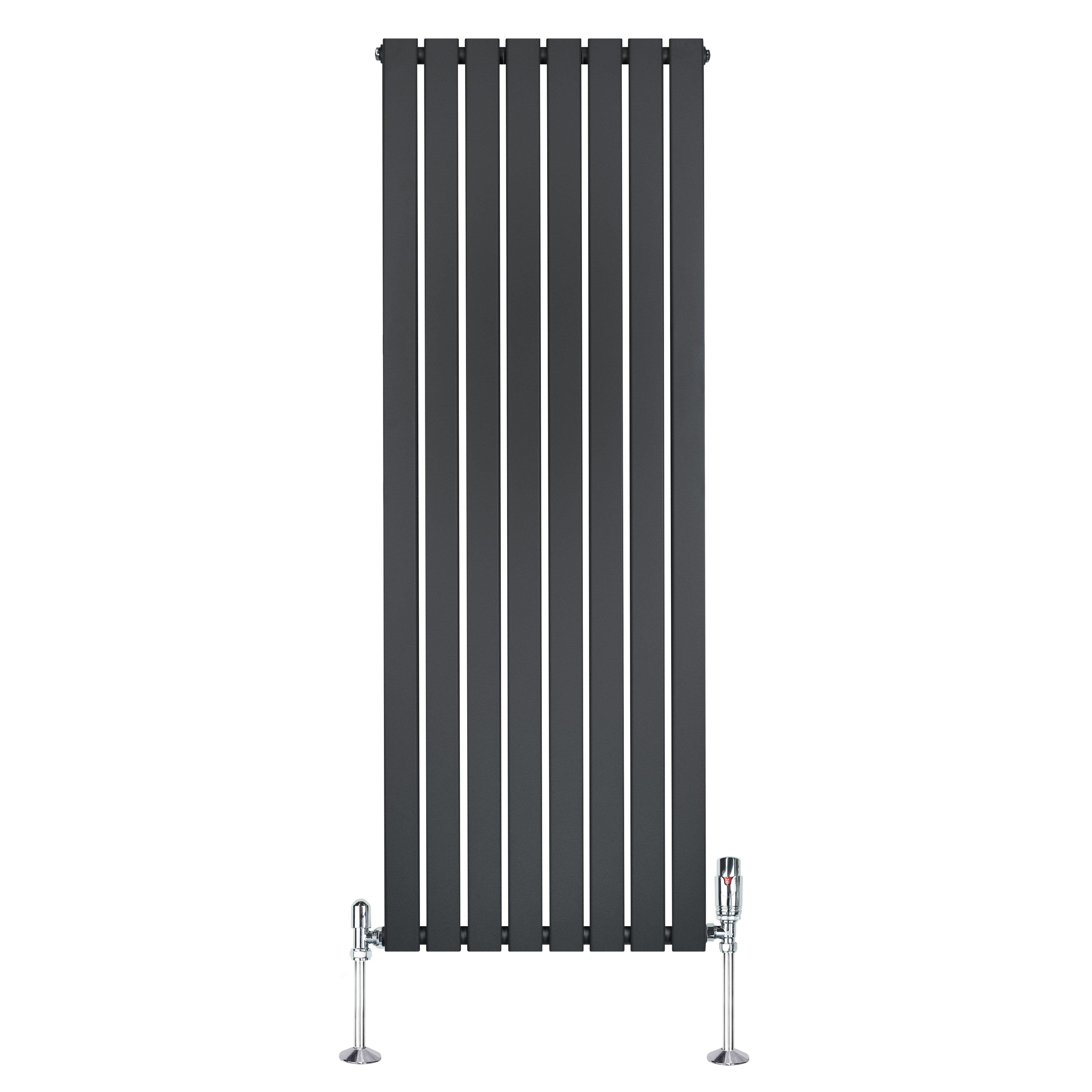 Q-Rax Pannelli Piatti 1600x560 radiatore antracite valvole