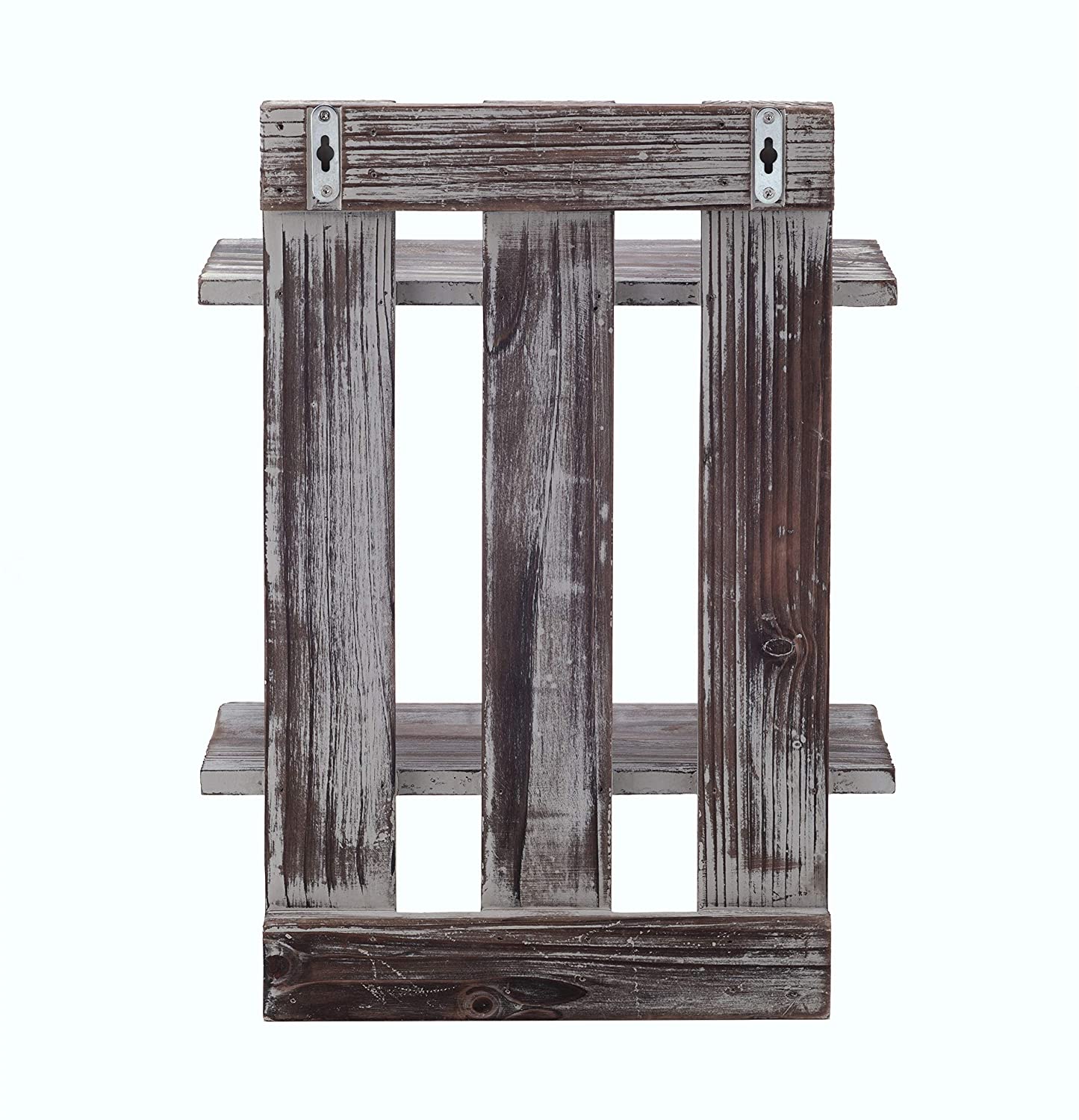 Jackcube Design Living Room Mensola Parete 2 Ripiani 3 Ganci Legno