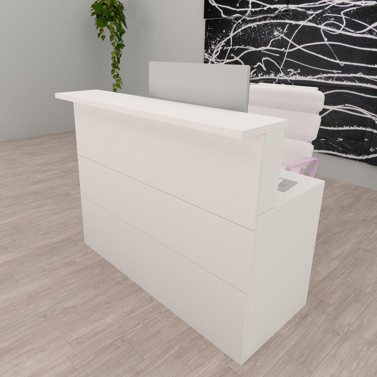 Henor Cidacos 100 Bancone Reception Bianco Ufficio 100 cm