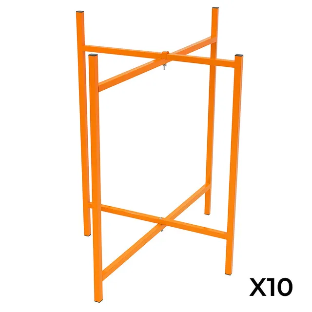 Q-Rax Cavalletti Porta Malta x10 Acciaio 750 mm Arancione