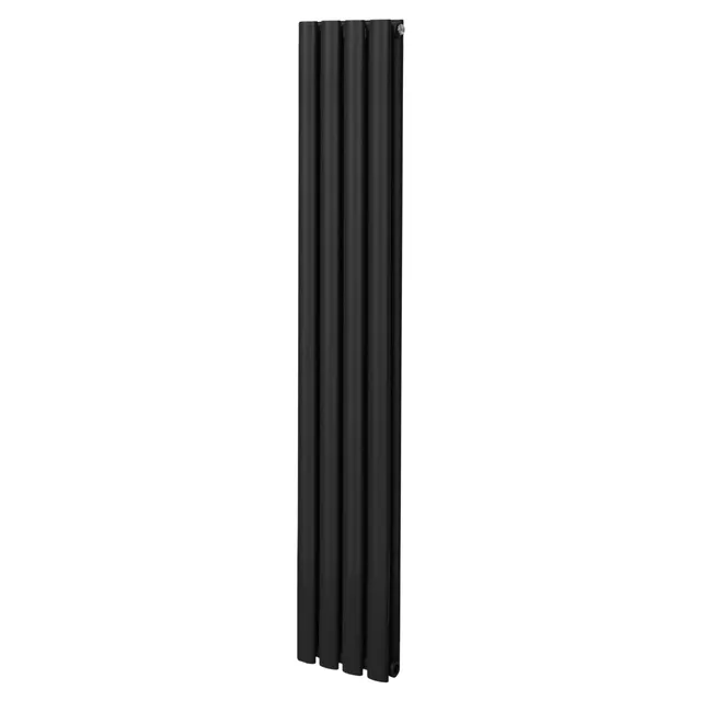 Q-Rax Radiatori 1600x240 mm Radiatore Nero Ovale Doppia Colonna
