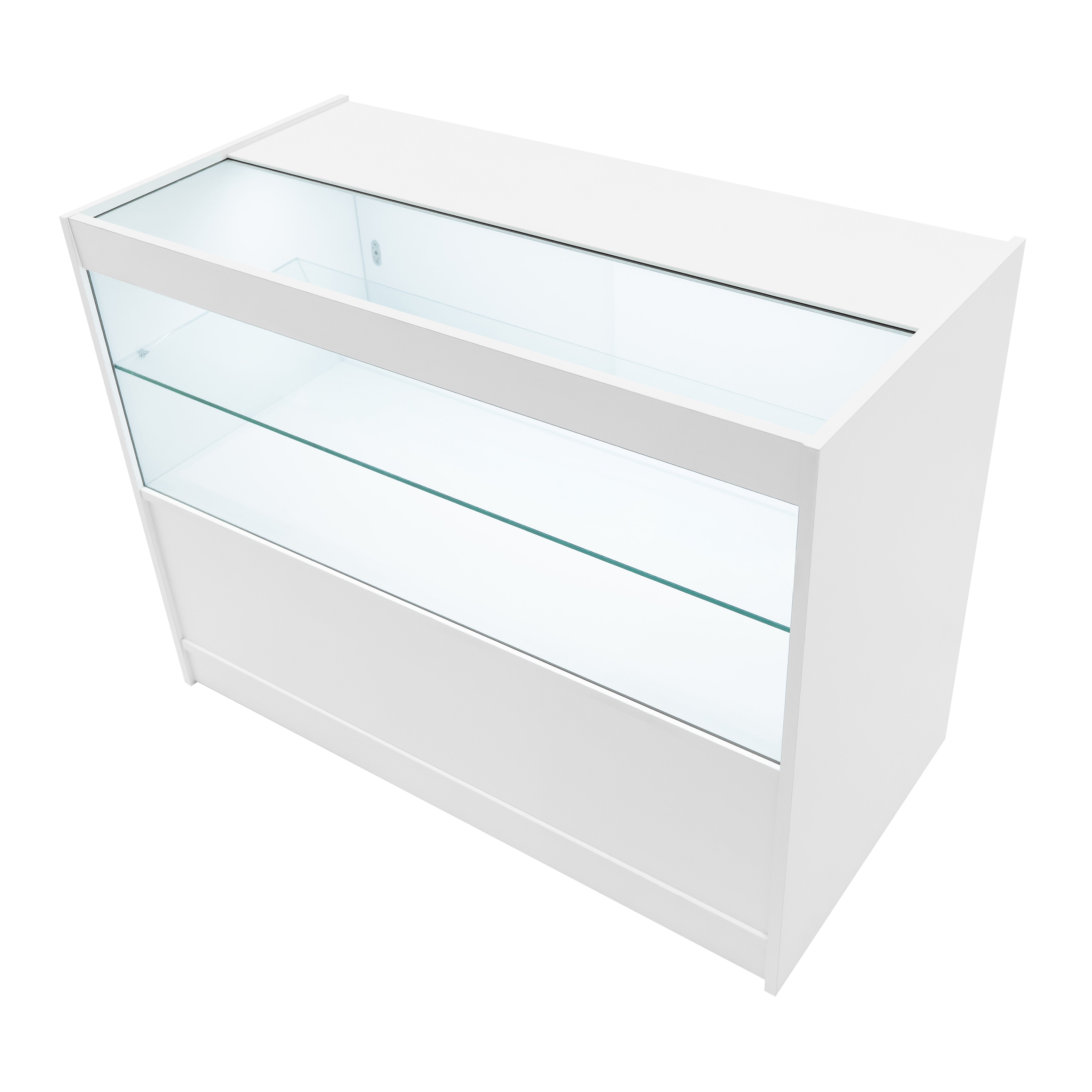 Q-Rax C1200 Bancone Negozio Bianco LED con Serratura
