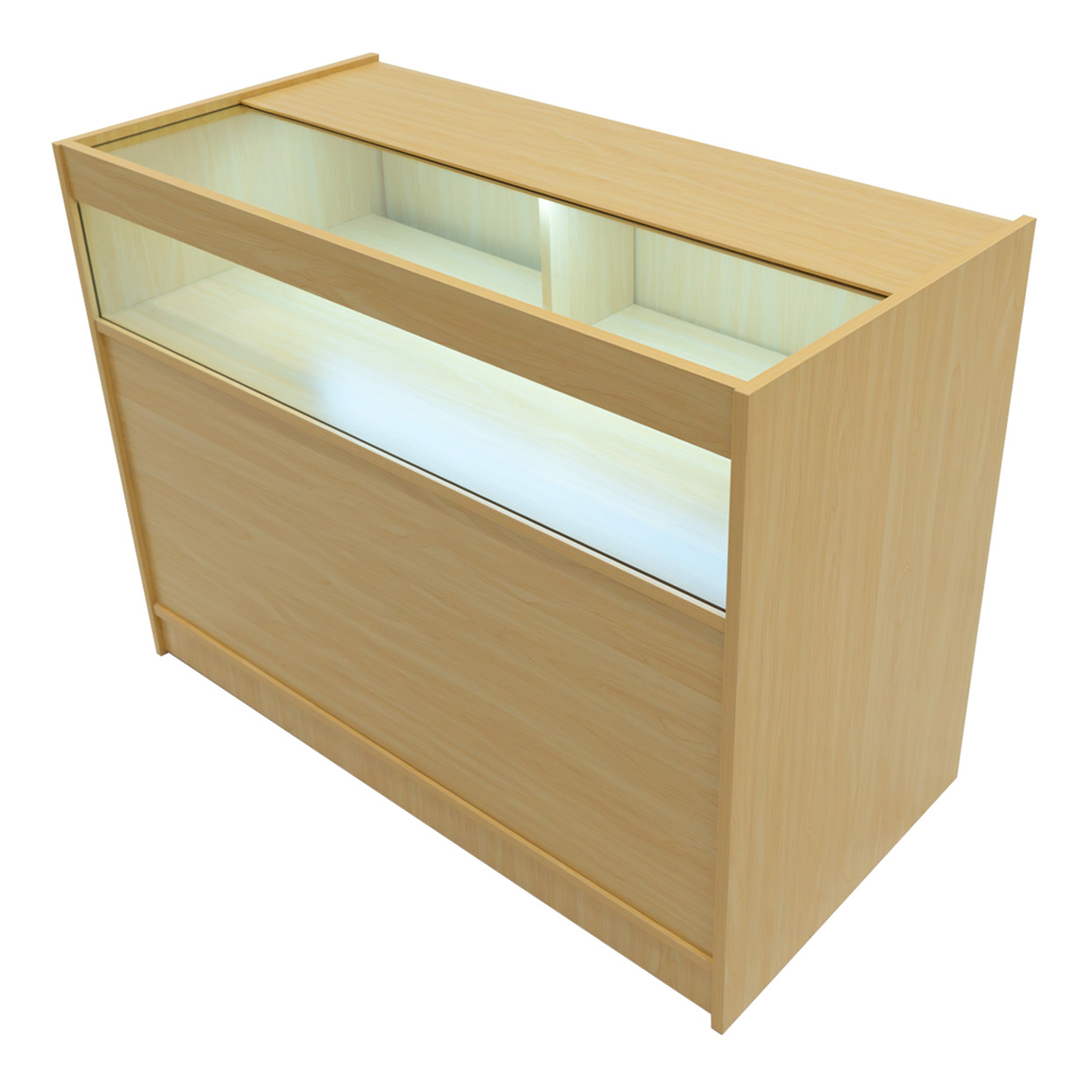 Q-Rax Luna B1200x2 CM60 TB60 Bancone Acero LED
