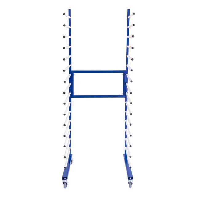 Q-Rax Rastrelliera Essiccazione Vernice Blu 15 Livelli 300kg