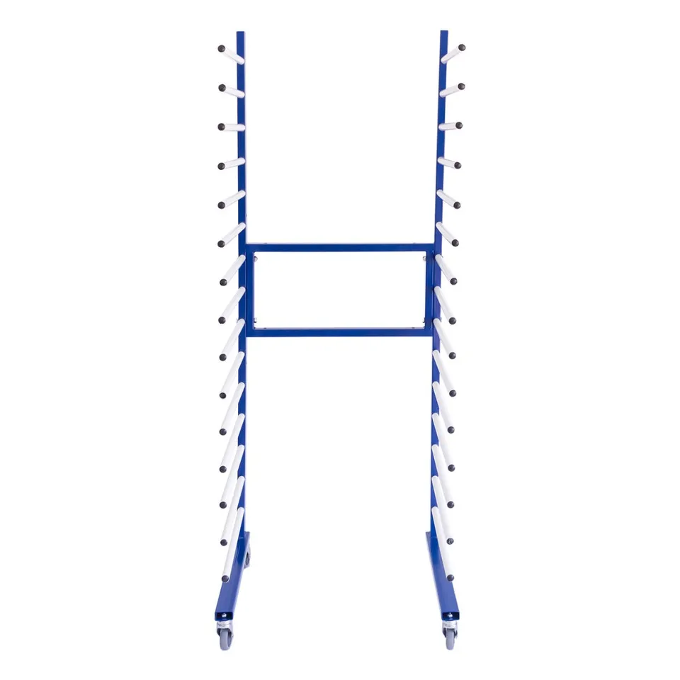 Q-Rax Rastrelliera Essiccazione Vernice Blu 15 Livelli 300kg