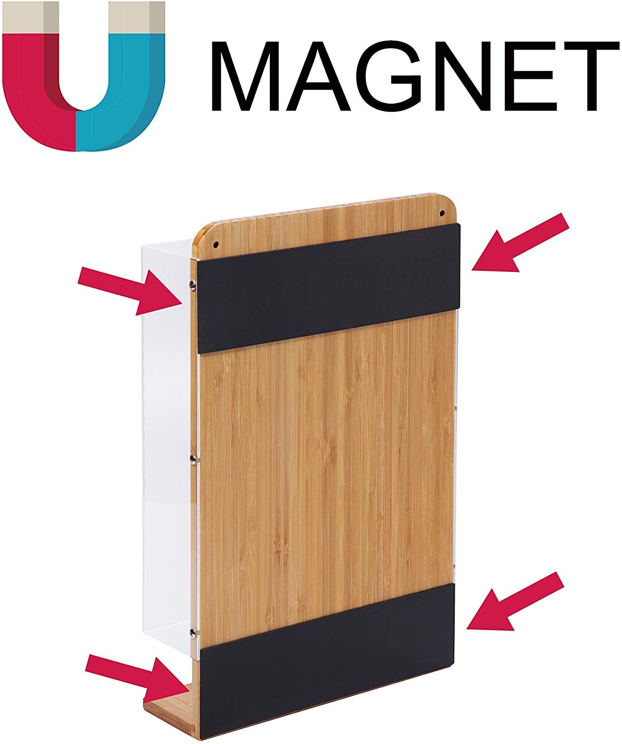 Jackcube Design Porta Capsule Parete Bambù 28 Capsule Magnetico