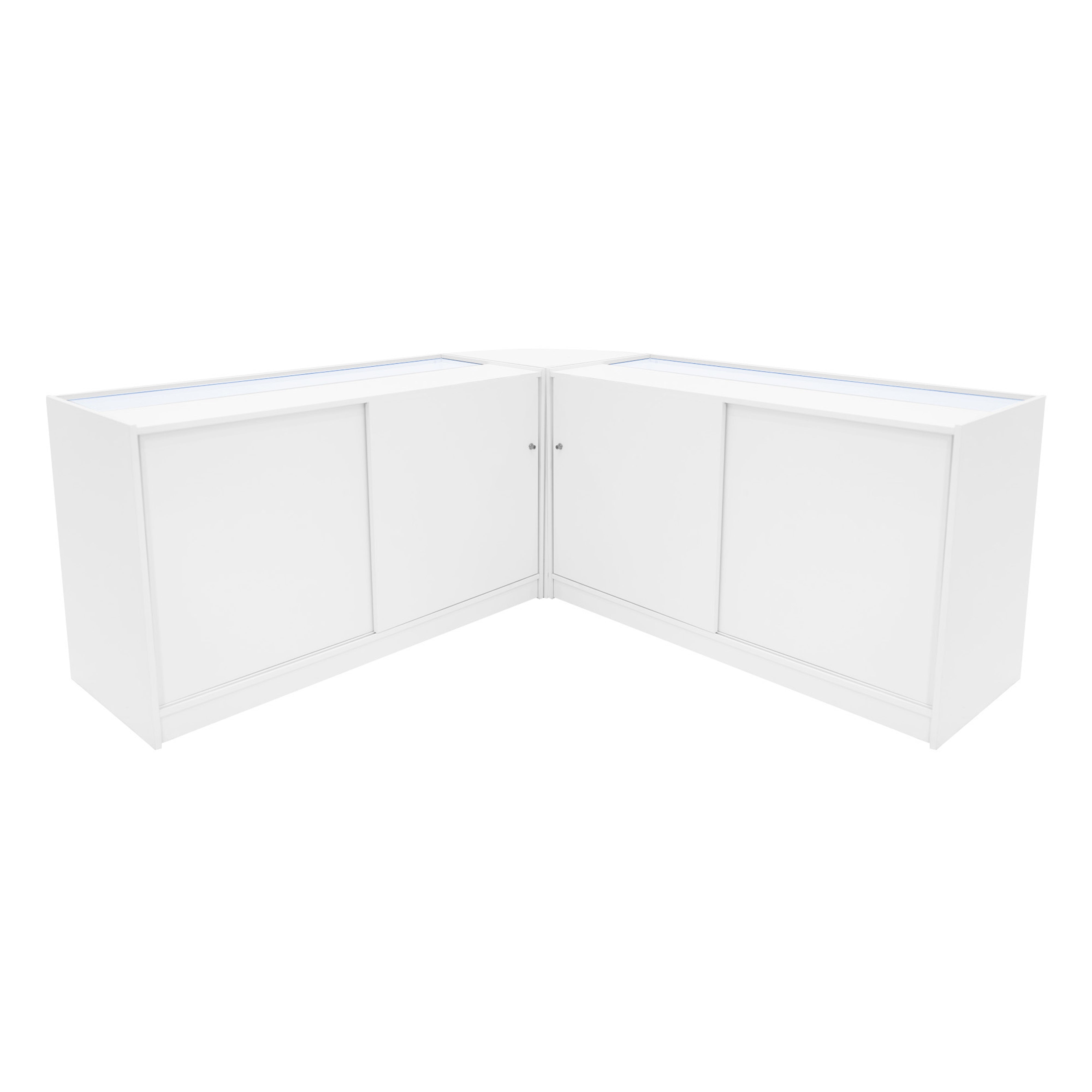 Q-Rax Selene 2x C1500+CM60 Bancone Negozio LED Bianco