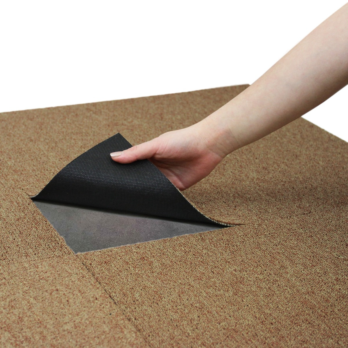 Q-Rax Accessori per la casa quadrotte moquette sabbia 10m2