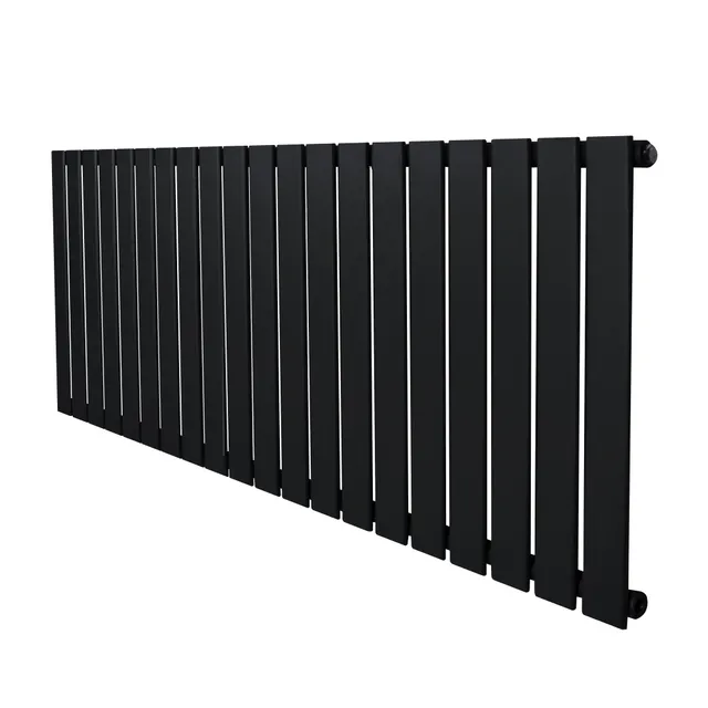 Q-Rax Radiatore Piatto 600x1400mm Nero Termosifone 4335 BTU