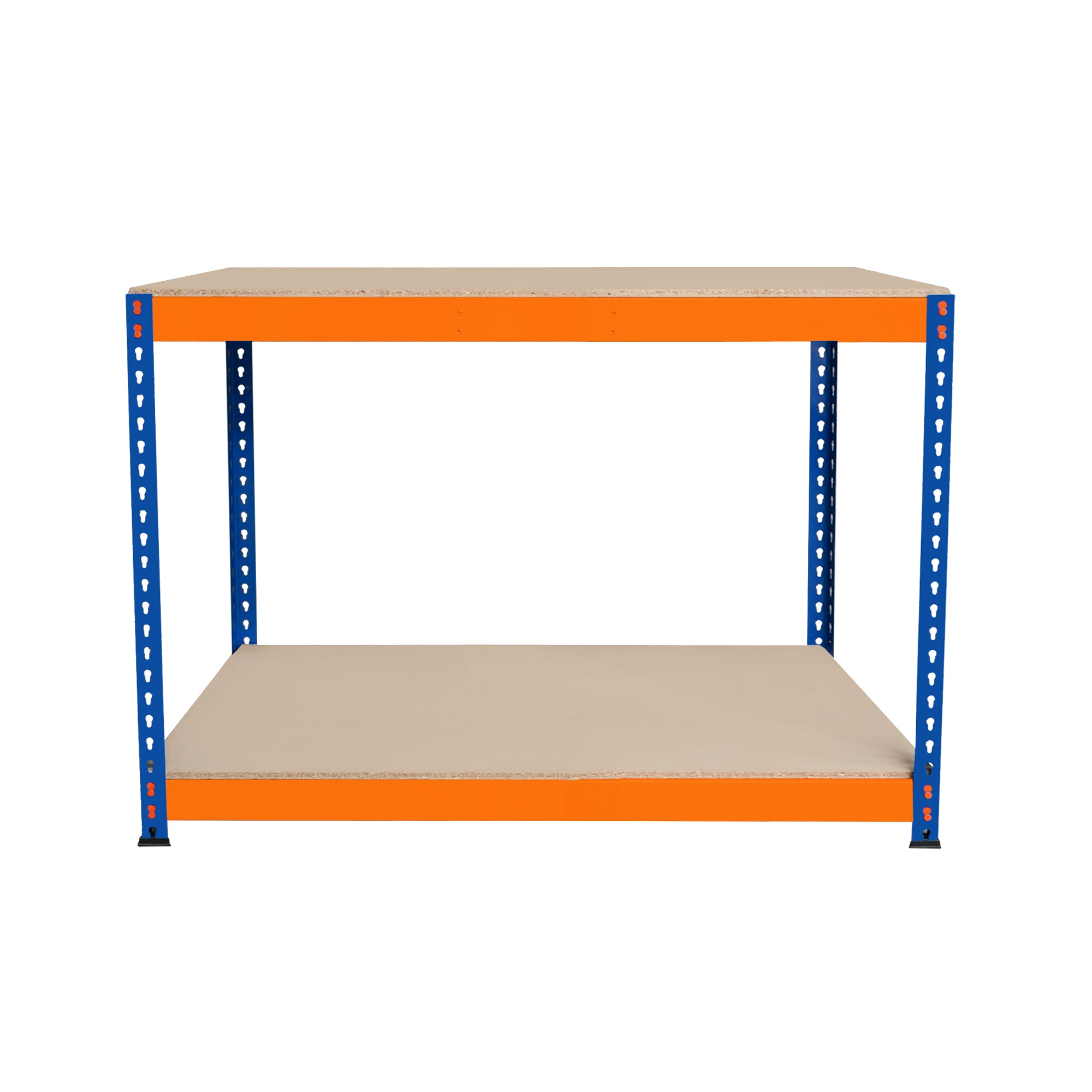 Q-Rax Scaffali da Garage Banco Lavoro S-Rax 120x60x90 2 Ripiani 600 Kg