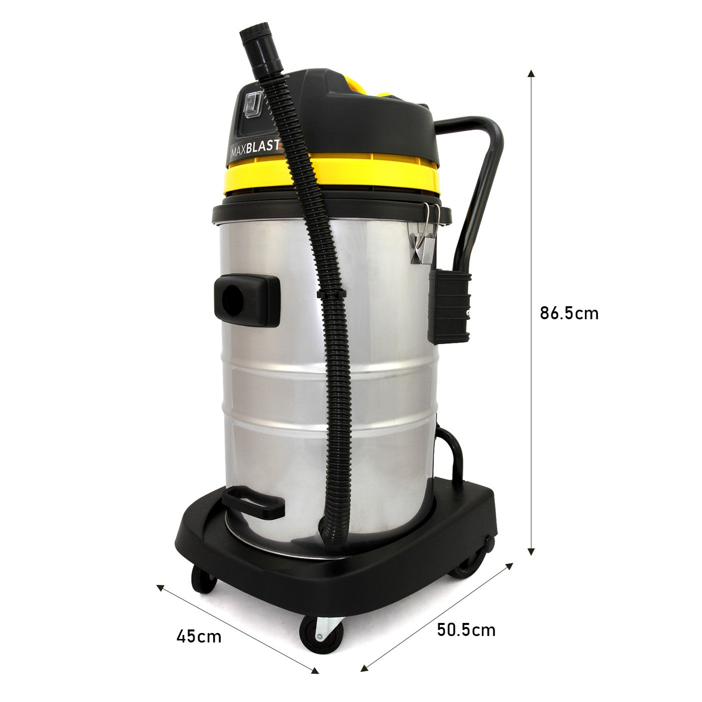 Q-Rax 50L aspiratore umido secco 1400W con aste 7,2m 4K