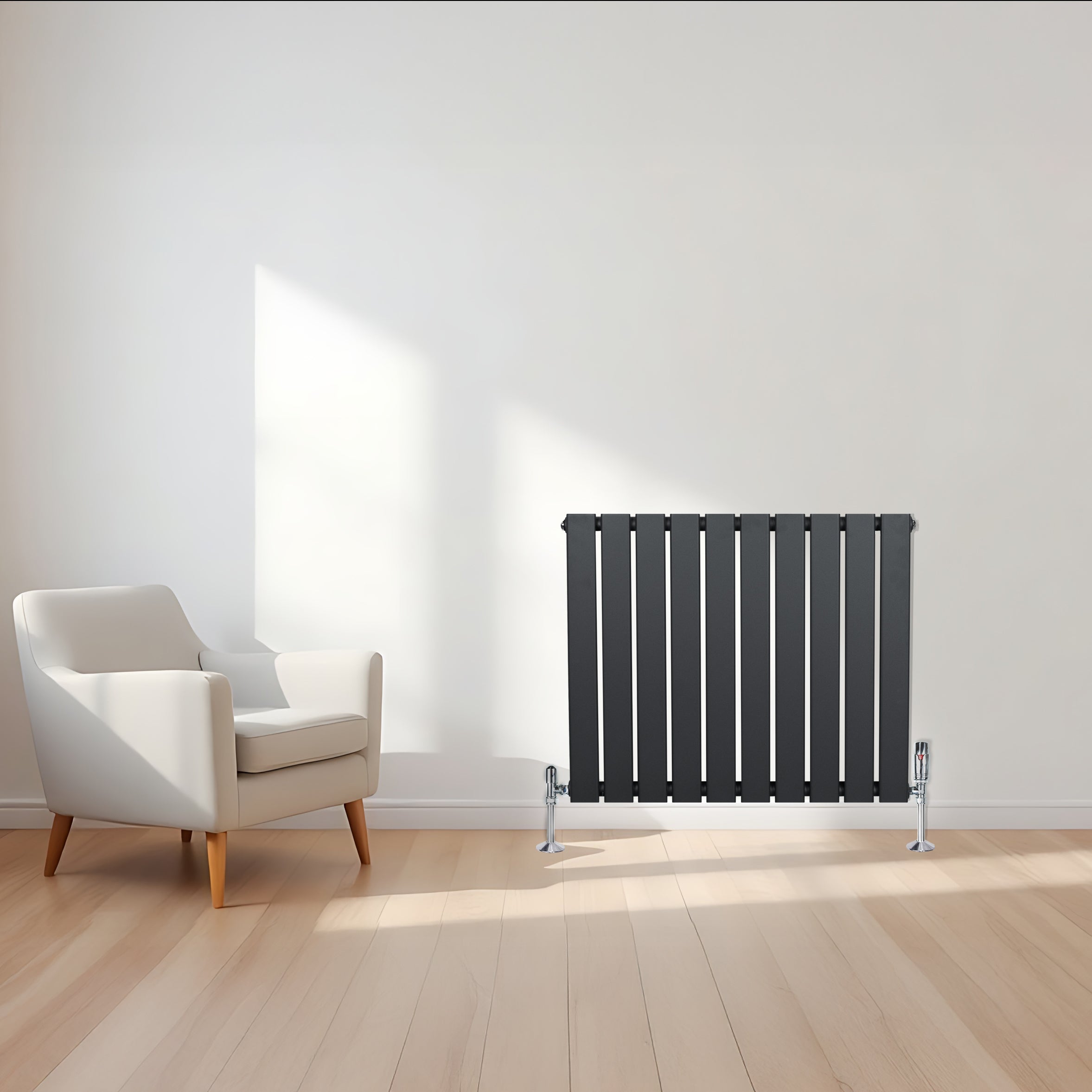 Q-Rax Radiatore Piatto 600x700 mm Antracite Colonna