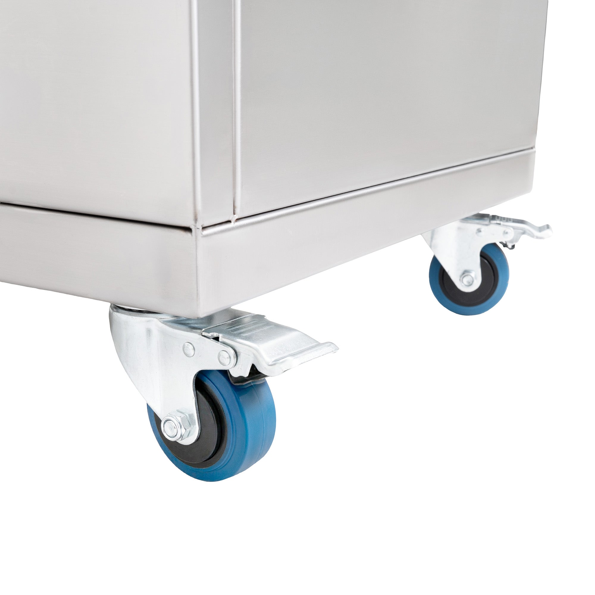Q-Rax Carrello Portaghiaccio 80 cm carrello 86 L inox con ruote