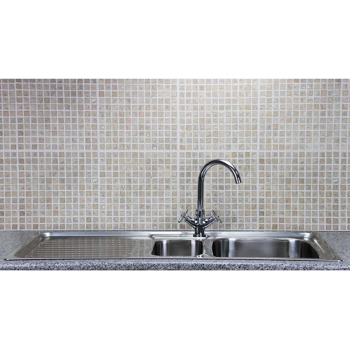 Q-Rax Apparecchi Lavello Acciaio 1.5 Vasche Rubinetto Victoria