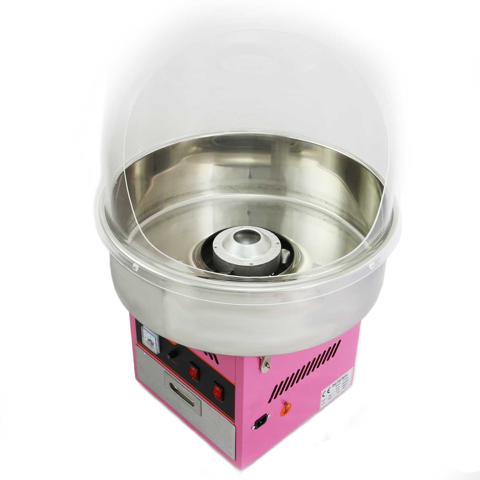 Q-Rax Cupola Acrilica Zucchero Filato con Apertura Posteriore