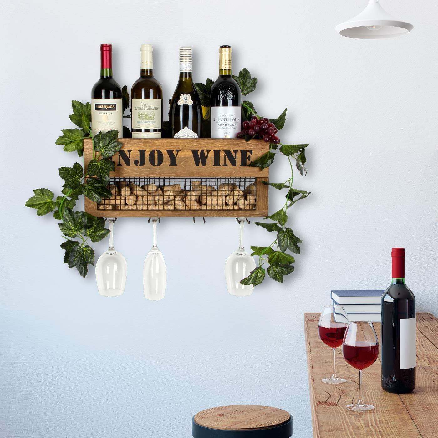 Jackcube Design Kitchen portabottiglie parete 5 bottiglie