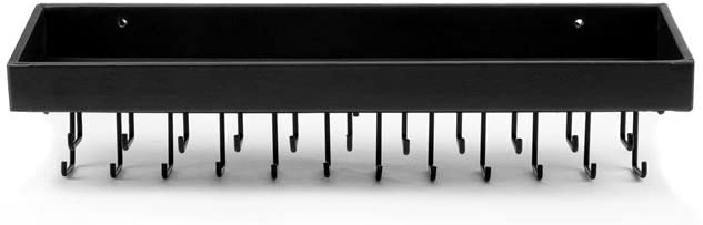 Jackcube Design Portagioie Parete 23 Ganci Mensola Nero