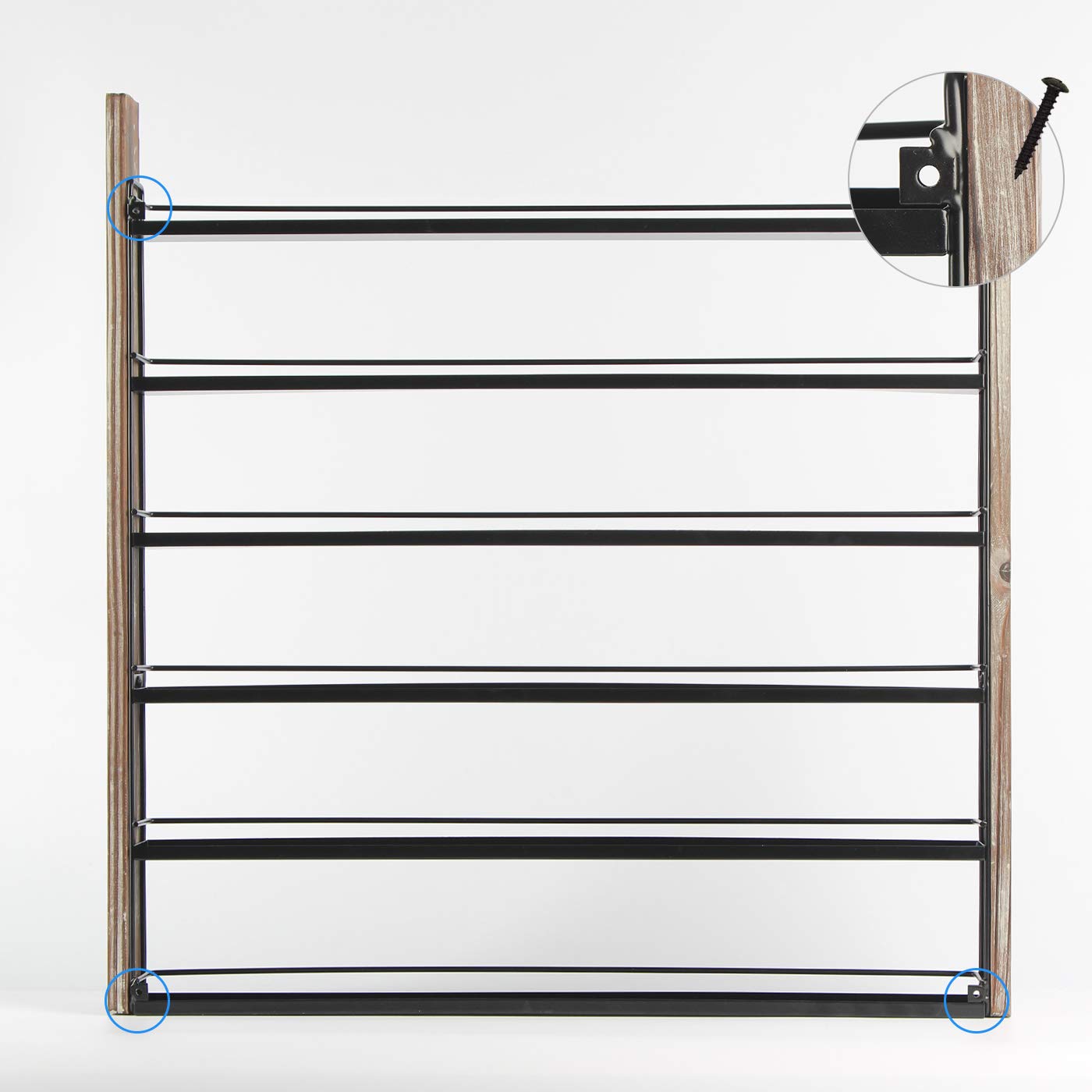 Jackcube Design Makeup & Jewelry Porta Smalti Legno 6 Ripiani 100 Flaconi