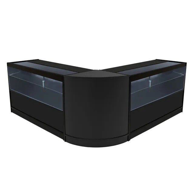Q-Rax Selene Bancone Negozio Nero C1500+CM60 LED