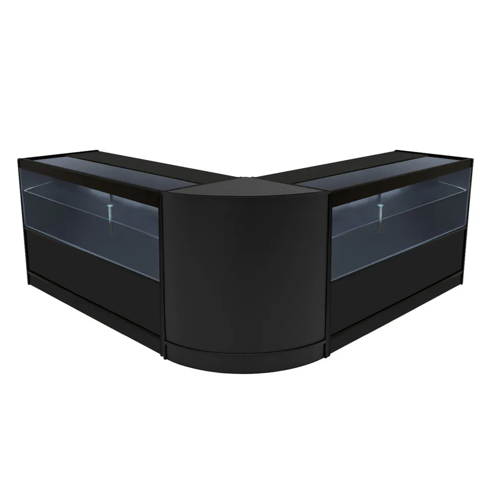 Q-Rax Selene Bancone Negozio Nero C1500+CM60 LED