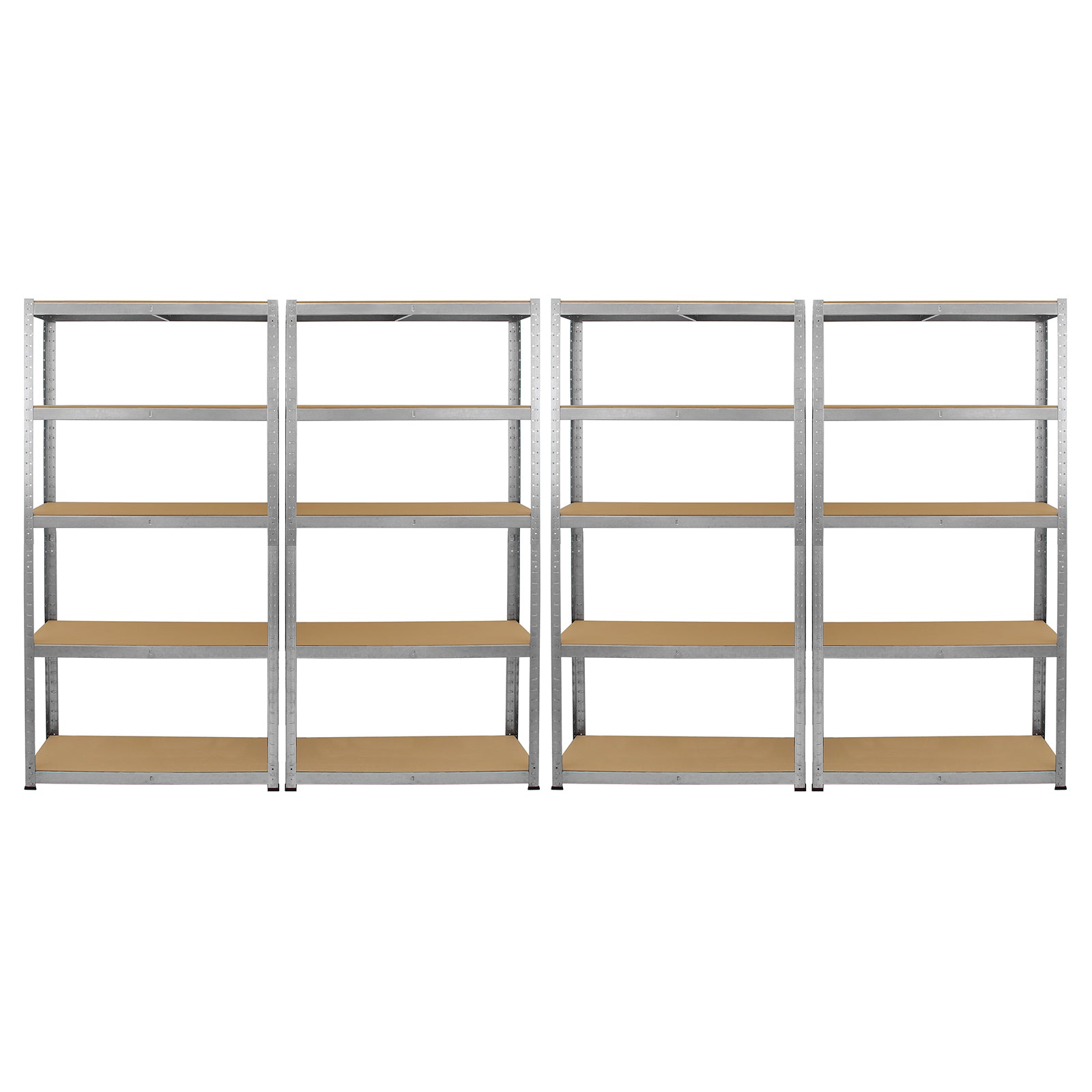 Q-Rax Galwix Scaffale Acciaio Grigio 90 cm Set 4 Pezzi