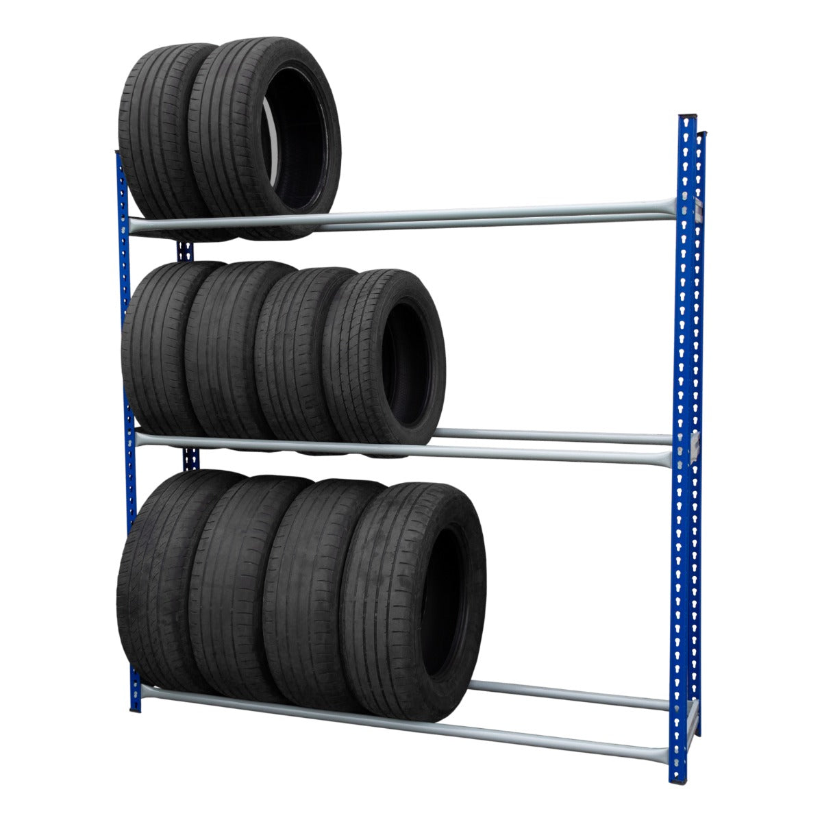 Q-Rax Scaffale Porta Pneumatici Acciaio 120 kg Set 2 Pezzi