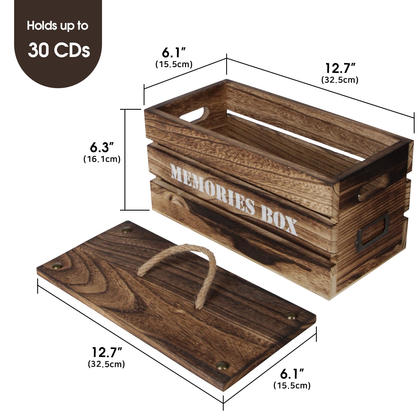 Jackcube Design Home Office scatola CD con coperchio 30 posti