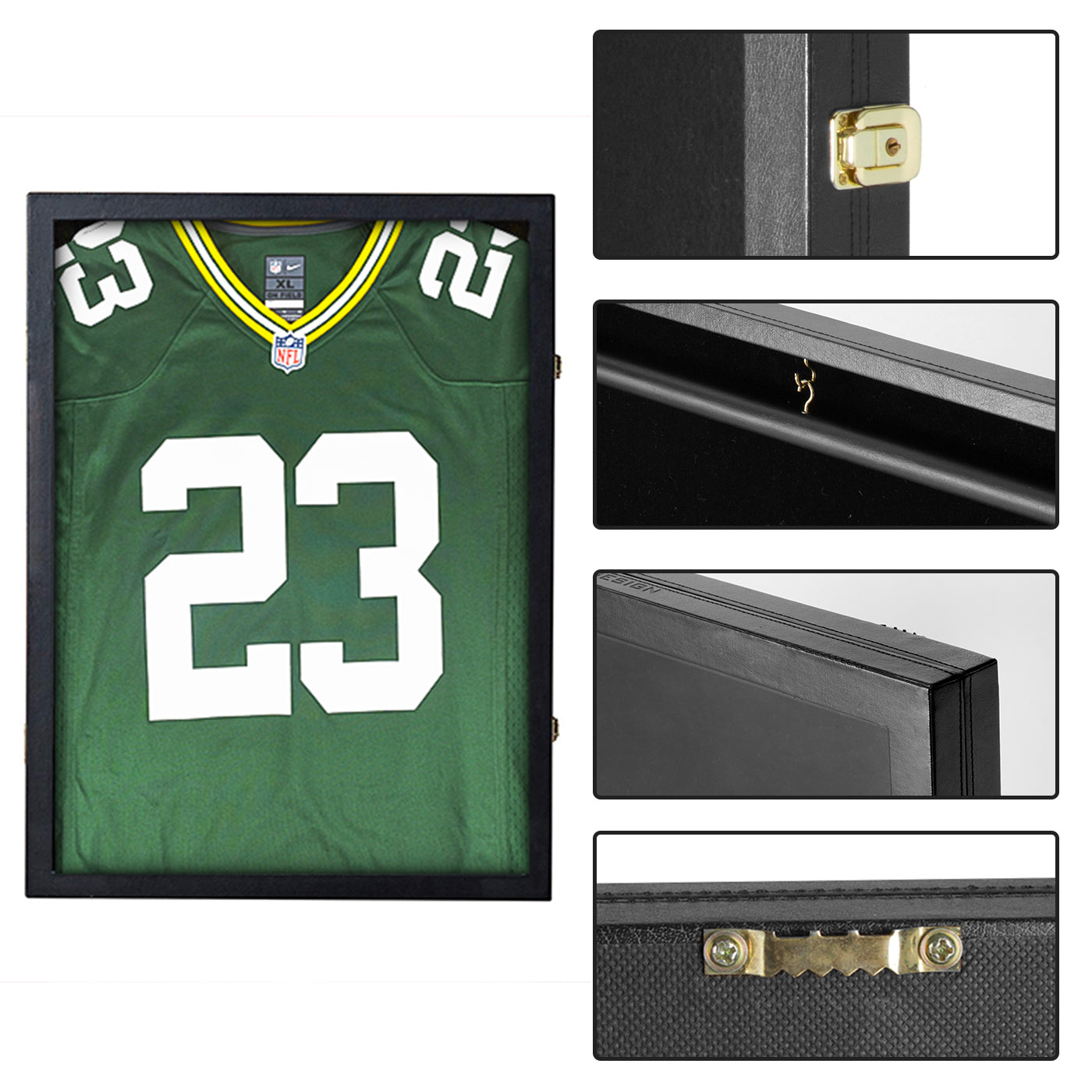 Jackcube Design Display teca maglia sportiva nera con serratura