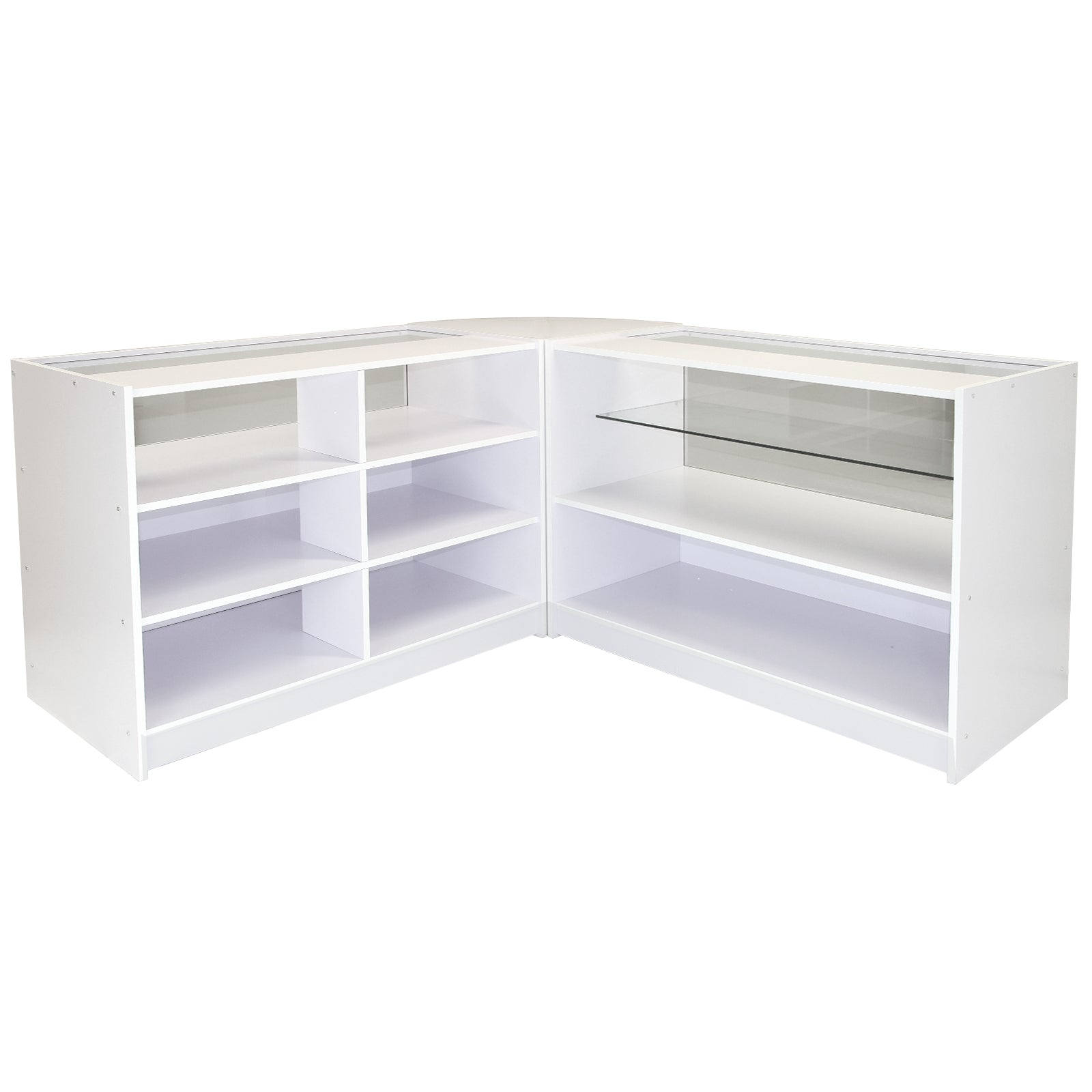 Q-Rax Leo Set Banconi Negozio Bianco a L