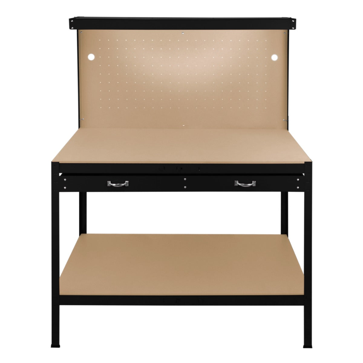 Q-Rax Banchi da Lavoro 120cm Banco Nero con Luce e Cassetto