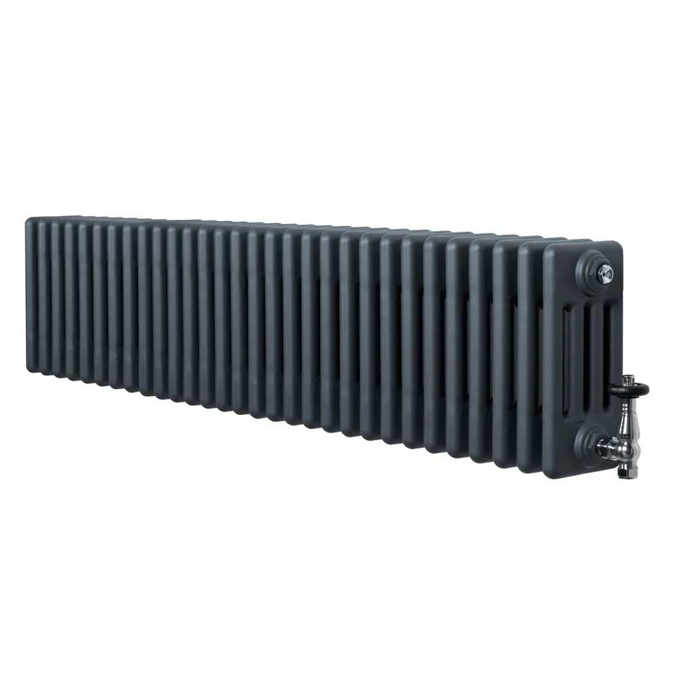 Q-Rax Radiatori Tradizionali 4 Colonne Termosifone 300x1370 Antracite