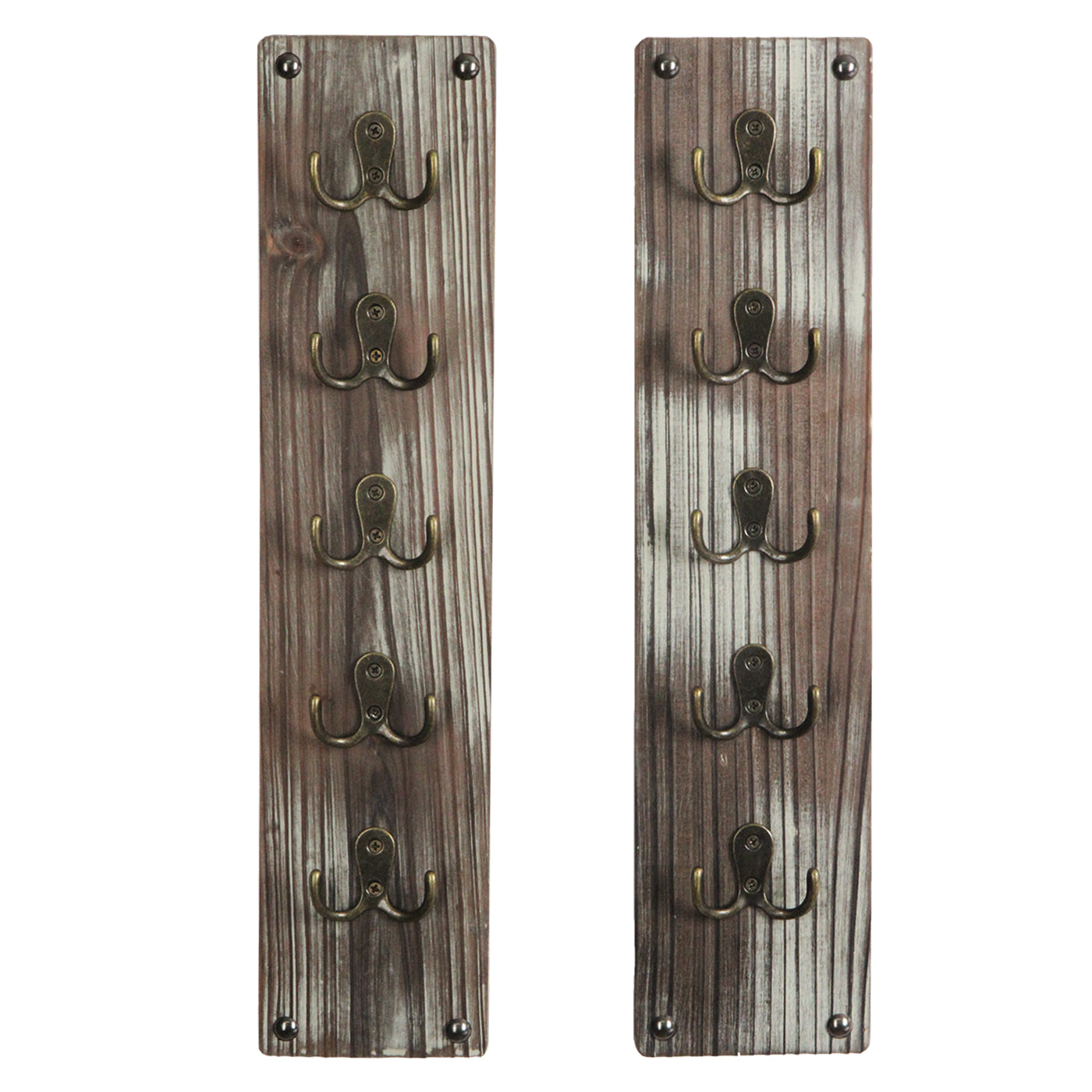 Jackcube Design Portaocchiali da Parete Legno Set 2 Pezzi 5 Ganci