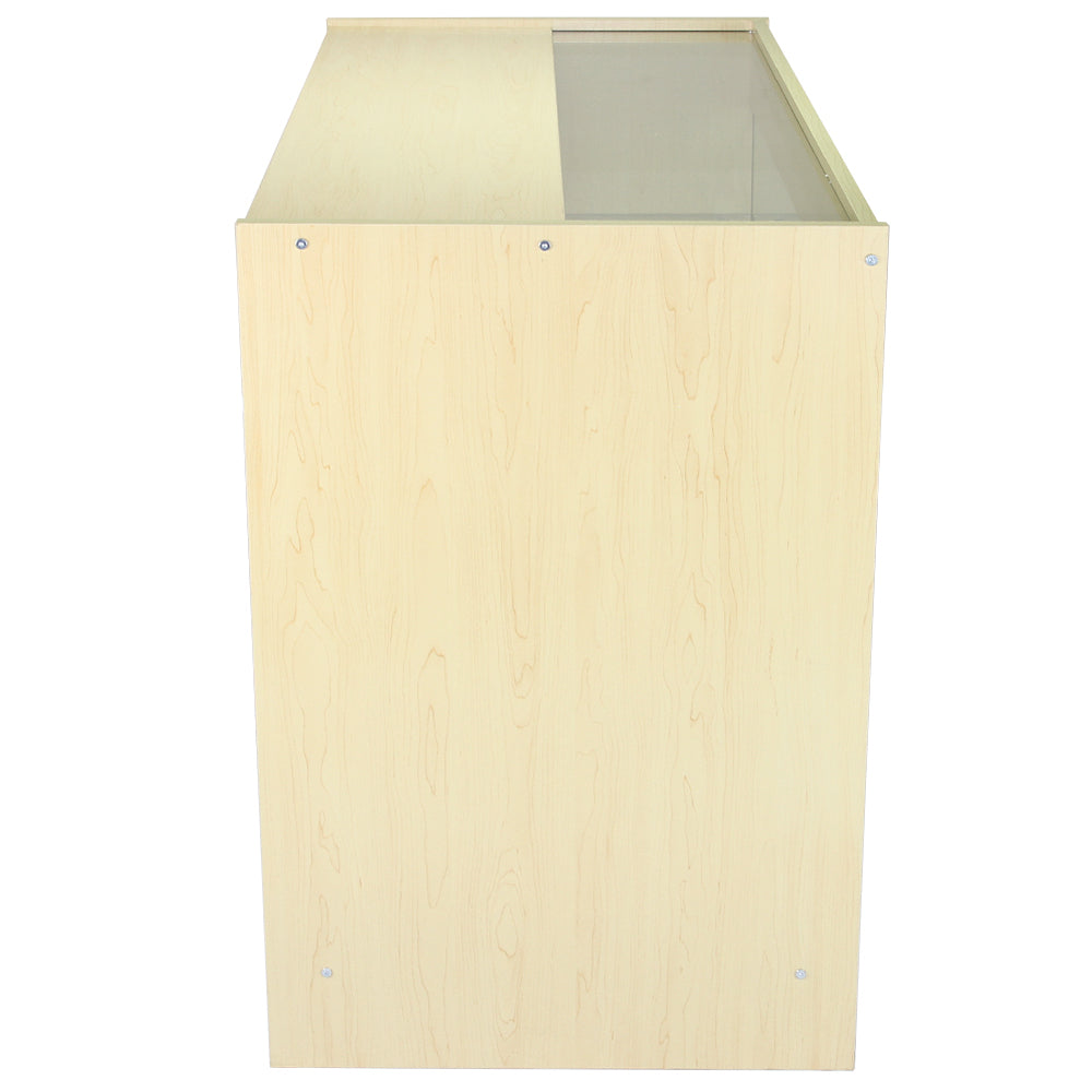 Q-Rax K1200 Bancone Negozio 120cm Vetro Acero