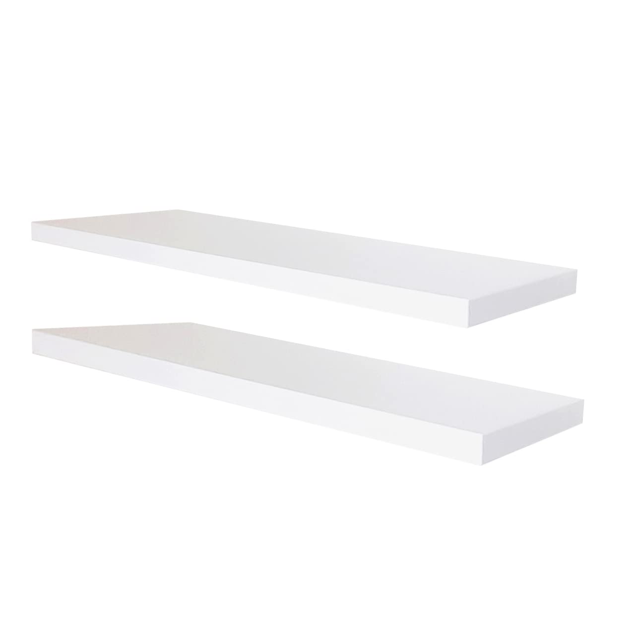 Henor Mensole 80x15 cm Set 2 Mensole parete Bianco 30 kg