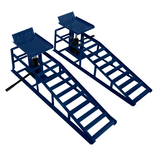 Q-Rax Rampe Idrauliche Auto 3 Tonnellate Acciaio 2 Pezzi