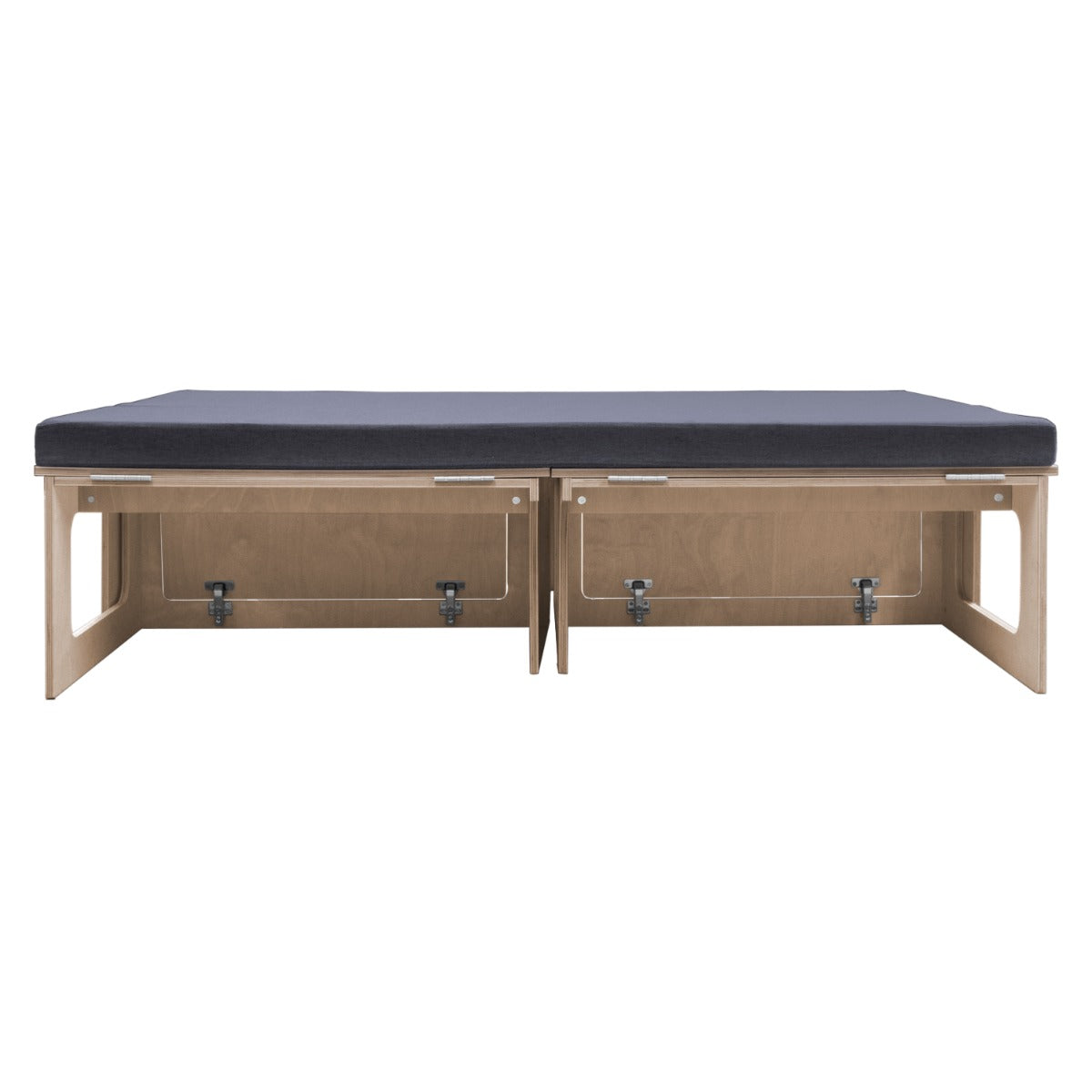 Q-Rax Divano Letto Pieghevole Camper Legno con Vani