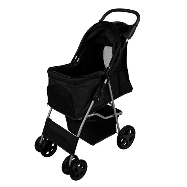 Q-Rax Accessori passeggino animali nero pieghevole 15kg