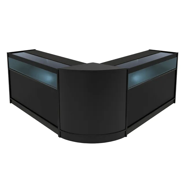 Q-Rax Iris B1200+CM60 Bancone Negozio Nero LED 3 Pezzi