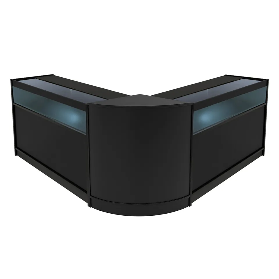 Q-Rax Iris B1200+CM60 Bancone Negozio Nero LED 3 Pezzi
