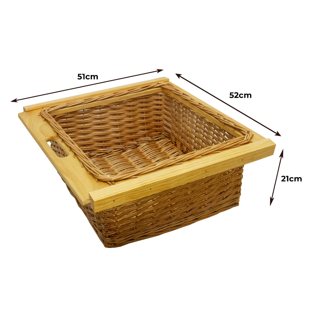 Q-Rax Apparecchi ristorazione Cesto Vimini 60cm 1 Cesto 10 kg