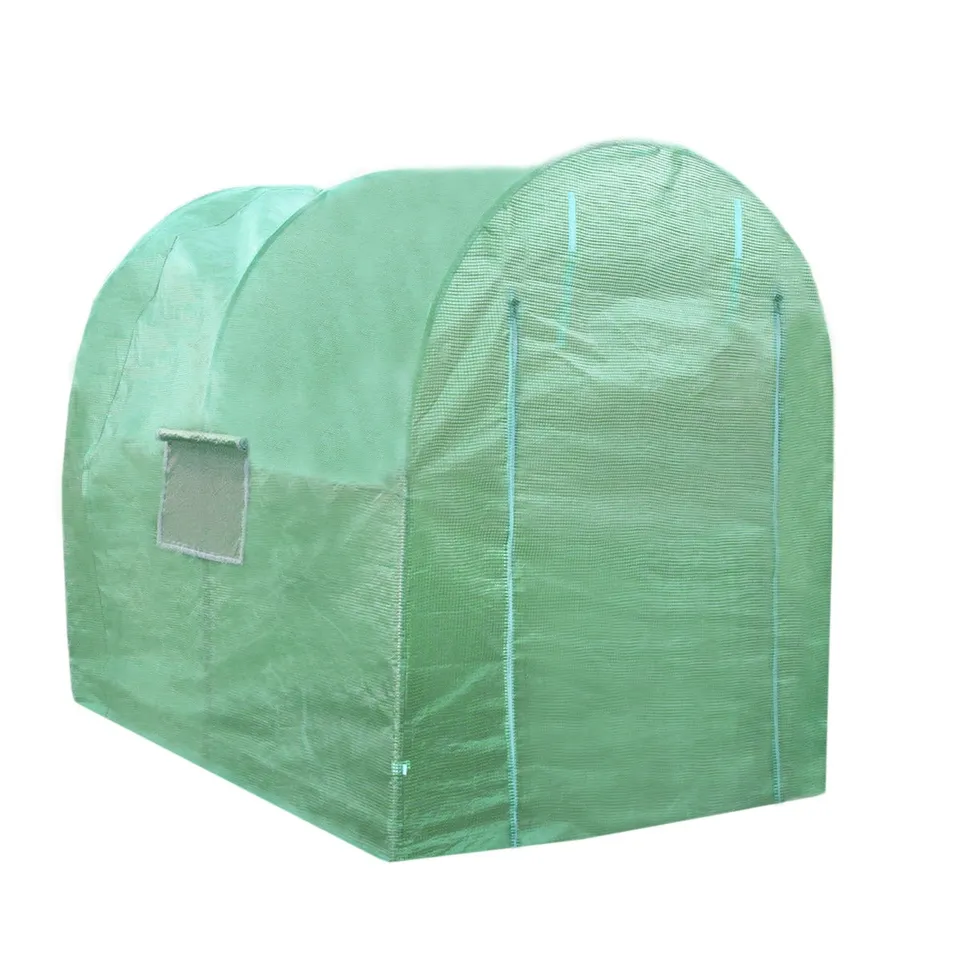 Q-Rax Serra Tunnel Giardino 4x2m Telo PE con Porte e Finestre