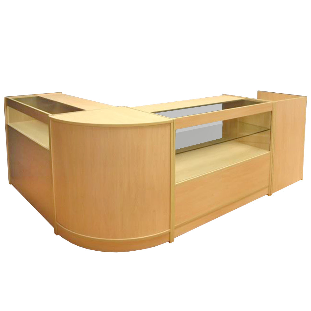 Q-Rax Cosmo Set Bancone Negozio Vetro 4 Pezzi B1200