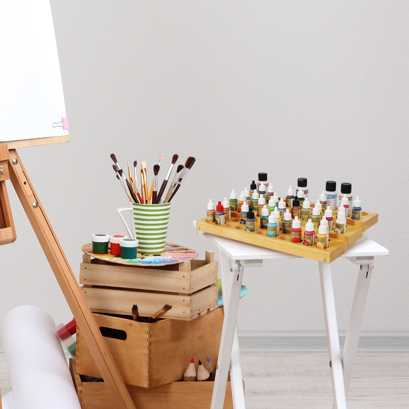 Jackcube Design Home Office Stand 61 Posti Porta Colori Legno