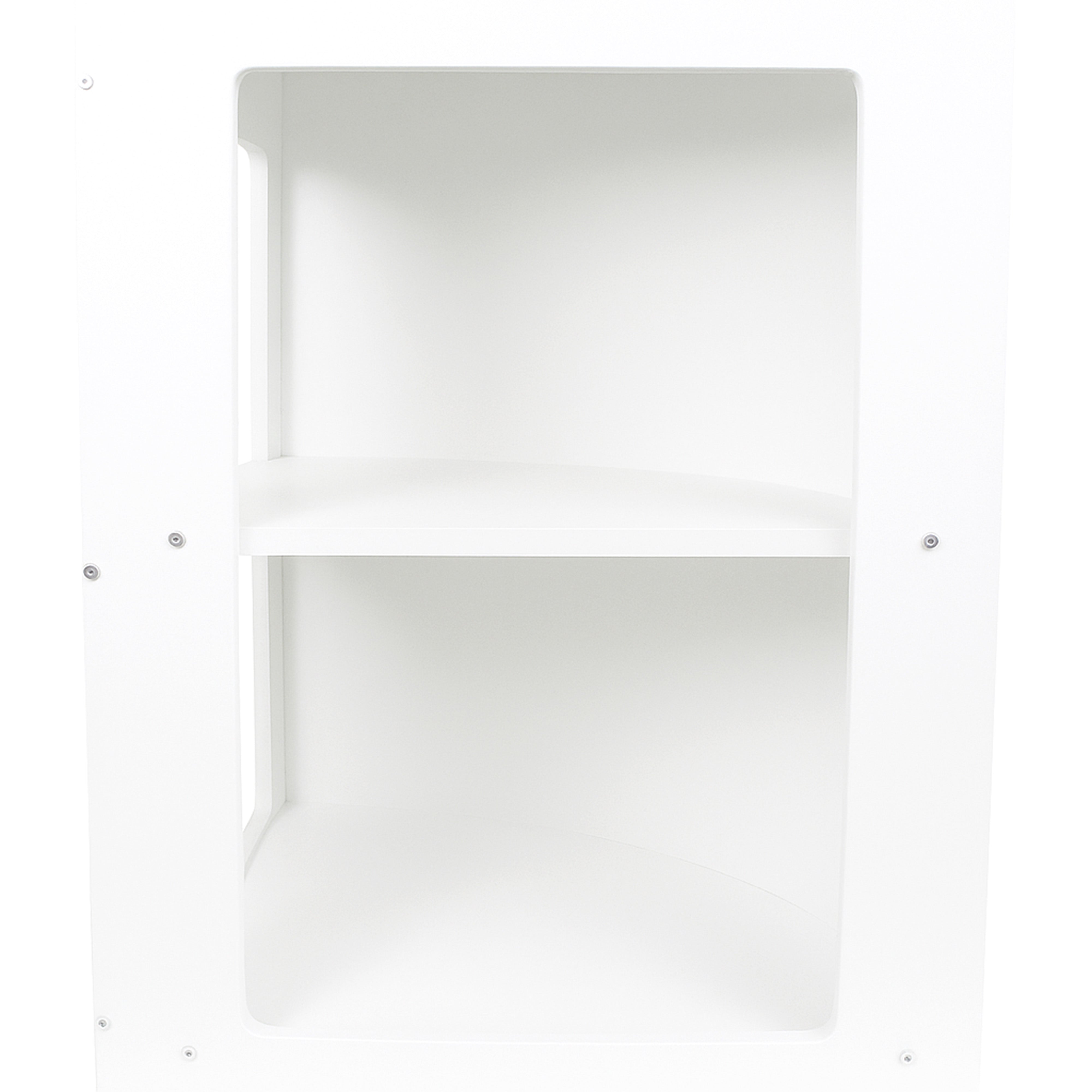 Q-Rax CM60 Bancone Angolare Negozio Bianco 60x60x90 cm