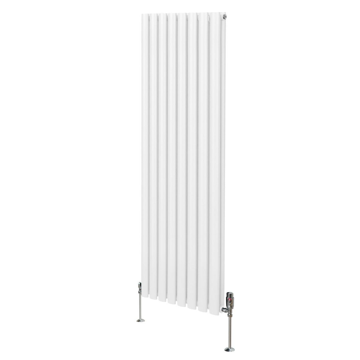Q-Rax Radiatori Tradizionali Ovale 1600x480 Bianco Valvole