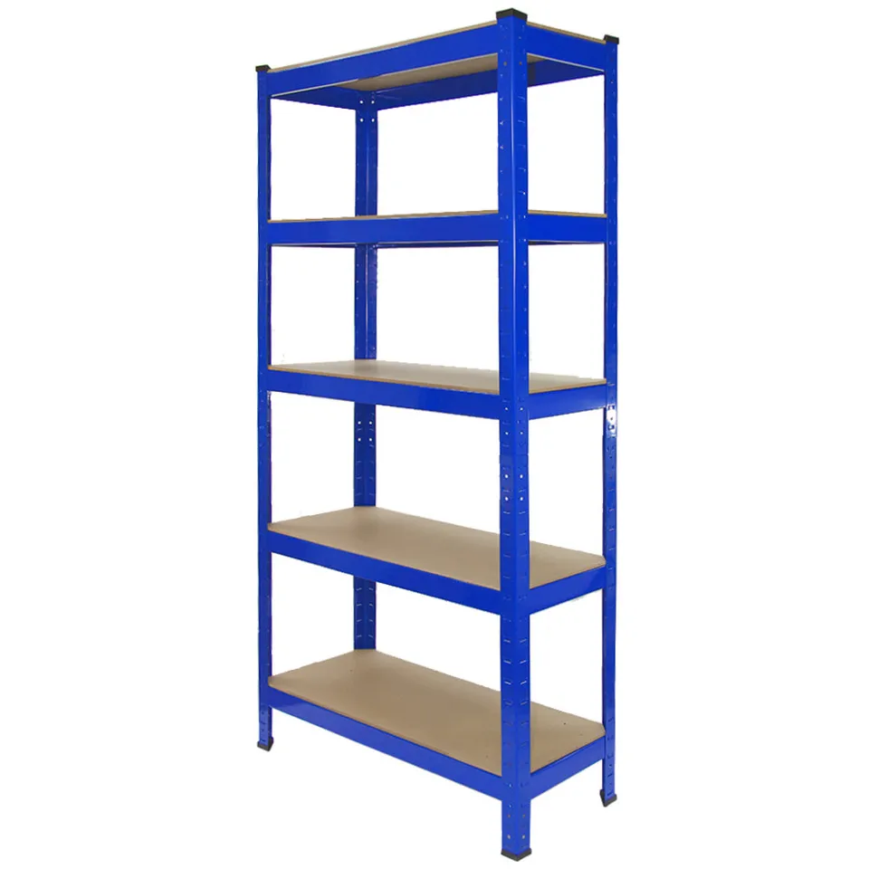Q-Rax Scaffali T-Rax 75cm scaffale blu senza bulloni 4 pezzi
