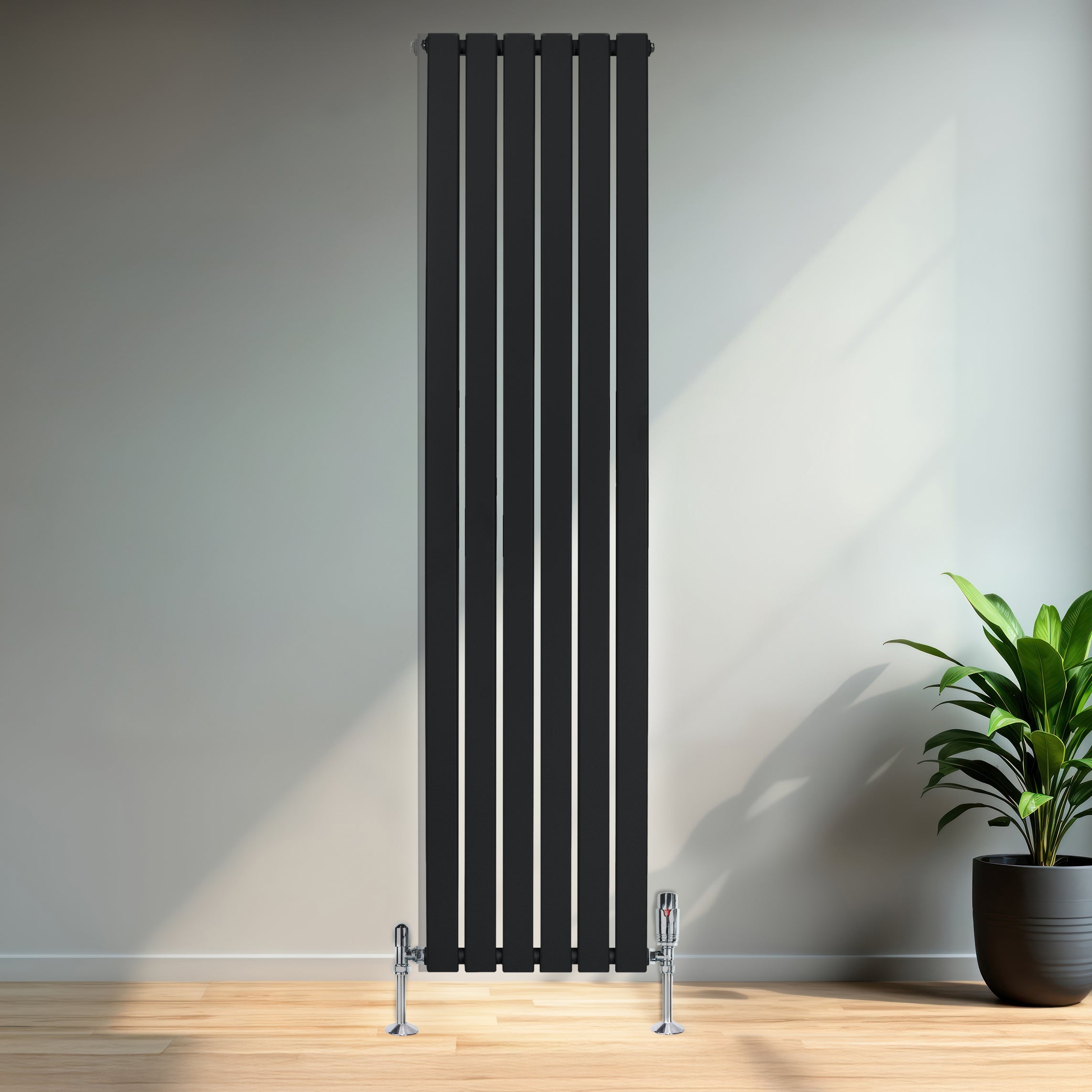 Q-Rax Radiatore Colonna 1800x420 Nero Acciaio 3614BTU